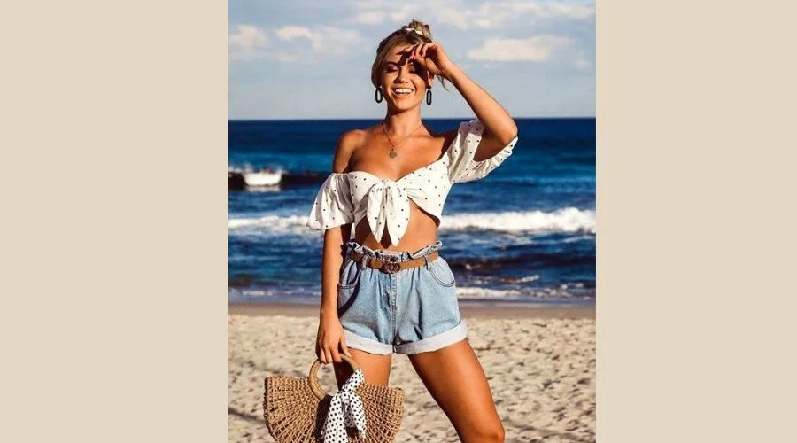 One-Piece and High-Waisted Denim Shorts