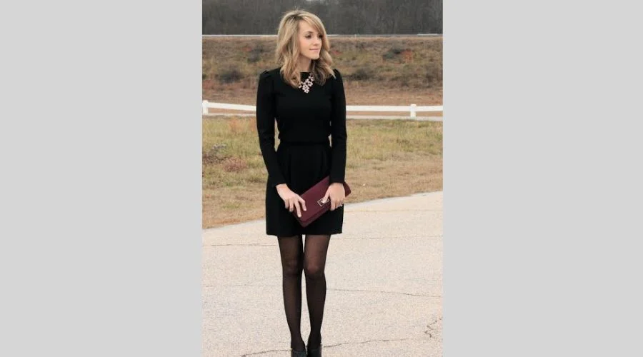 Black Dress and Tights