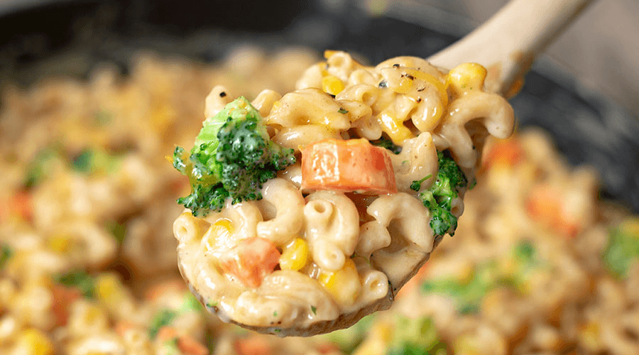 Macaroni Cheese with Veg is a good source of vitamin 