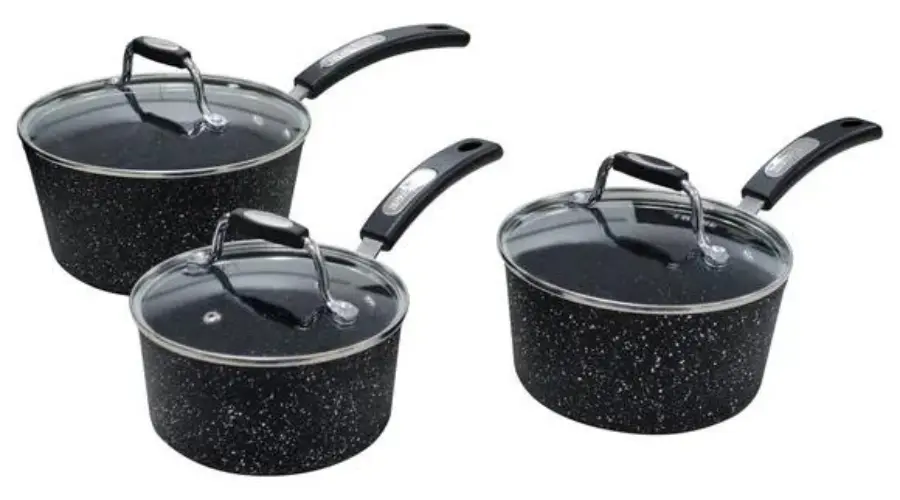 These pots and pans are composed of aluminum