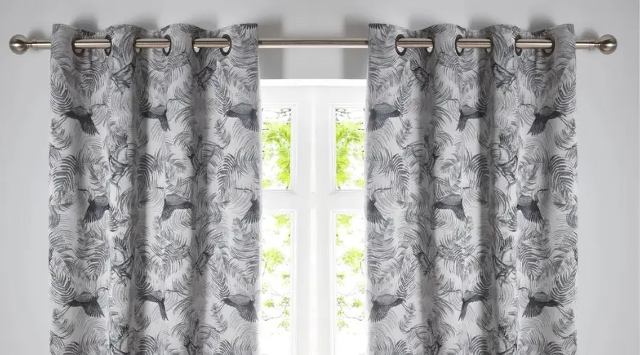 Eyelet curtains are a popular style