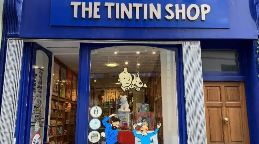  The Tintin Shop is tucked away on a side street in Covent Garden.