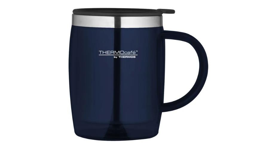 ThermoCafe 450ml Blue Translucent Desk Mug