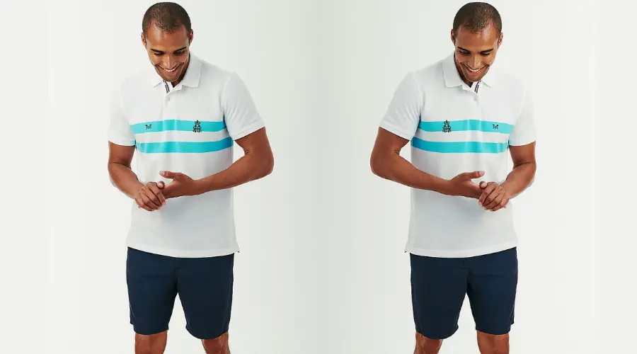 For maximum comfort and mobility, wear the standard polo and shorts combo