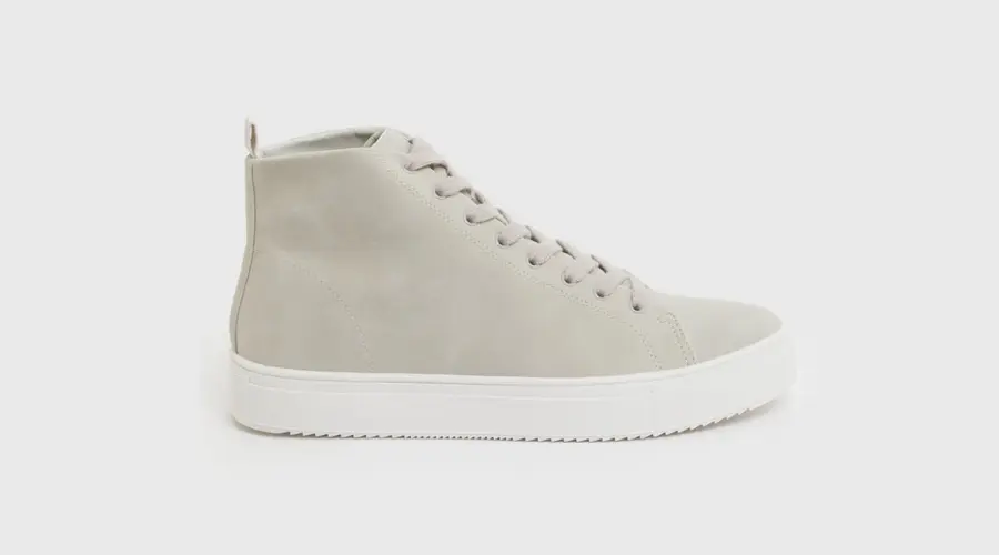 Pale Grey High Top Trainers