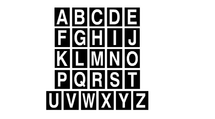 Alphabetical stickers