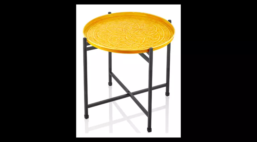 The Mia Duggal Series Side Table - Mustard Yellow