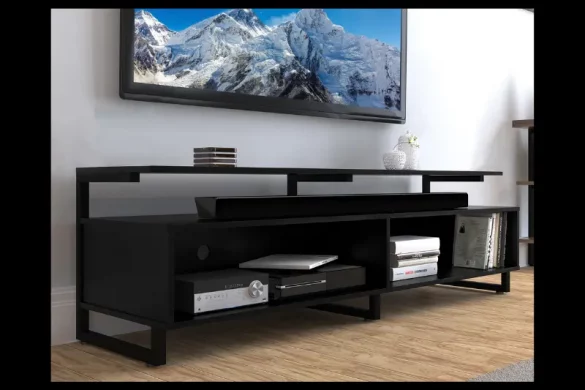 black tv unit