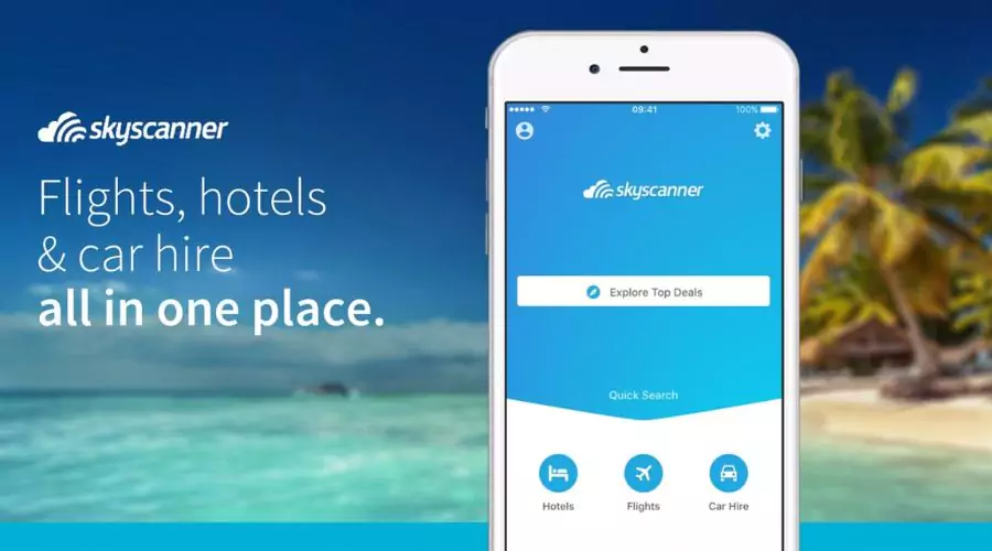 Use the Skyscanner app