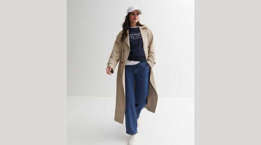 Stone Unlined Belted Trench Coat