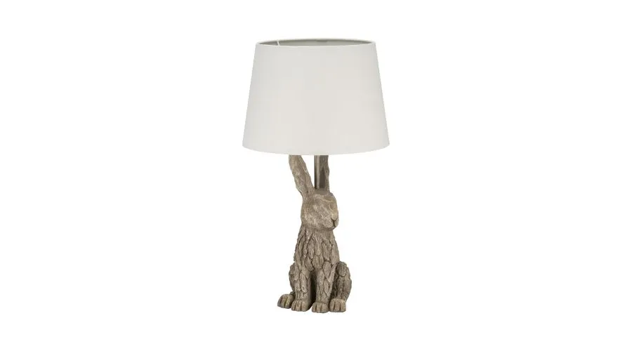 Driftwood Effect Rabbit Lamp