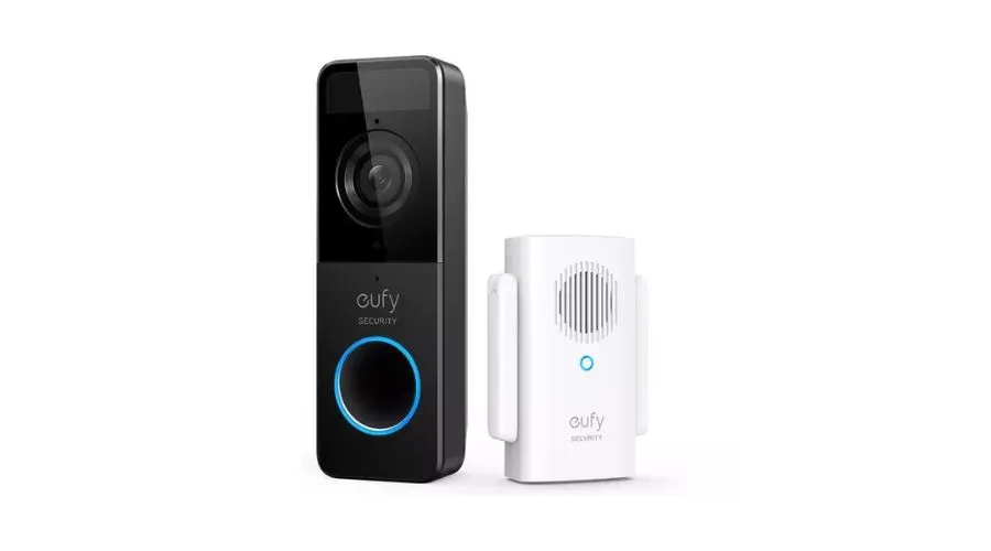 Eufy Slim Video Doorbell 1080p With Base Station - Battery Powered