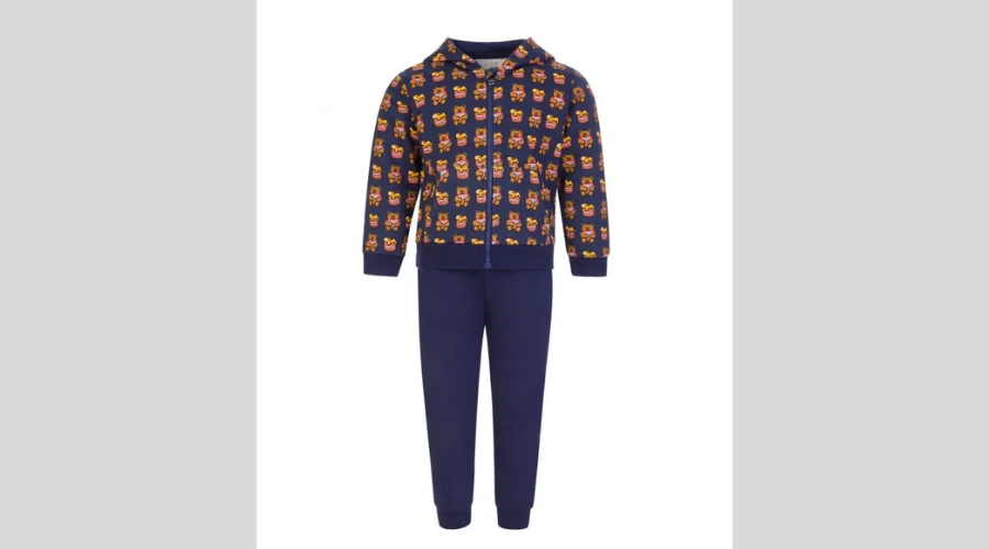 Kids Navy Grizzly Bear Tracksuit