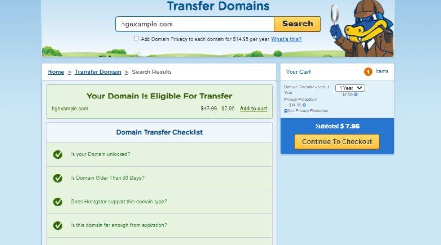 How to Transfer Your Website Domain to HostGator
