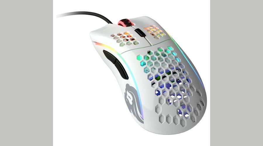 Model D gaming mouse - white, glossy
