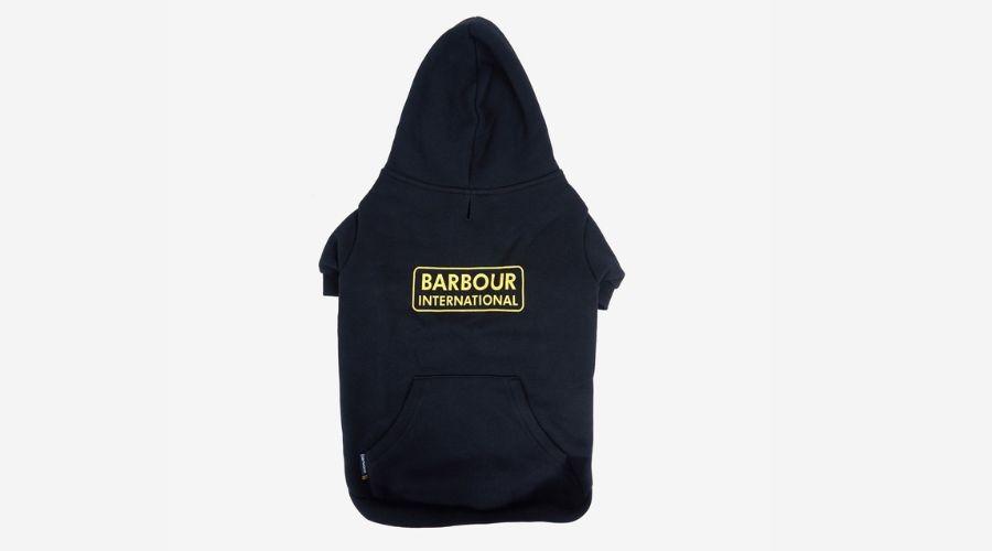 Barbour International Black Hooded Dog Coat
