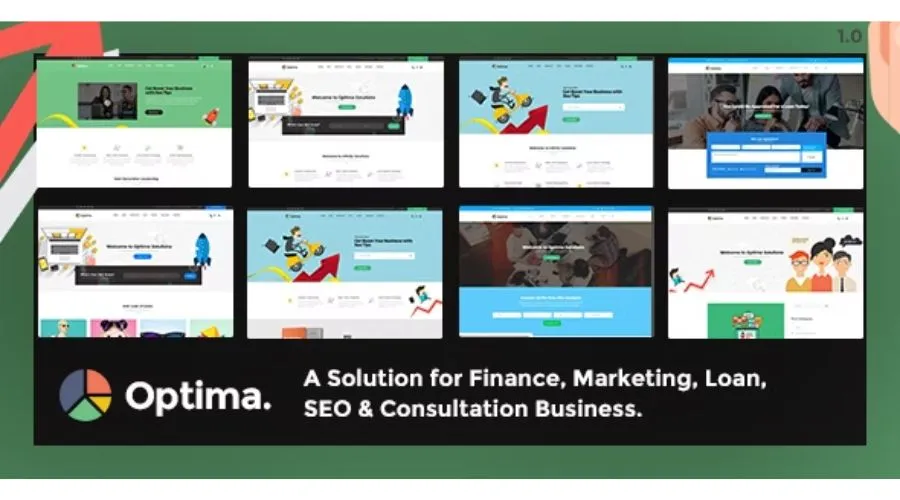 Optima - Multiple solutions for Finance, Marketing…PSD Template