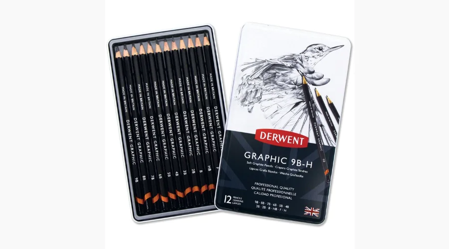 Pack of 12 Derwent Graphic Sketching Pencils