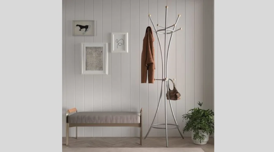 Rousseau Coat Rack Sweet Metal Grey