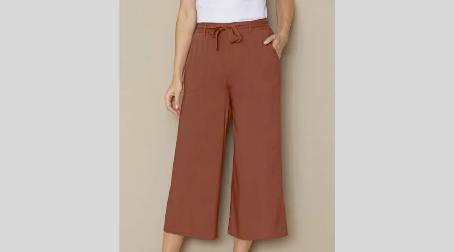 Wide-leg Crop Trousers