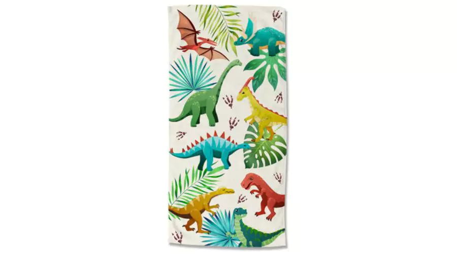 Good Morning Beach Towel Dinos 75x150 Cm Multi-Coloured