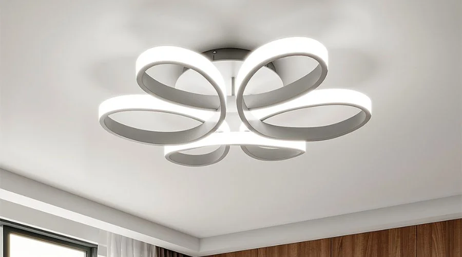 Petal LED Ceiling Light (White Frame)
