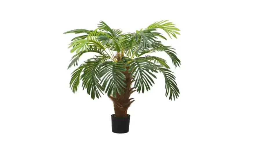 vidaXL Artificial Cycas Palm Tree with Pot 90 cm Green