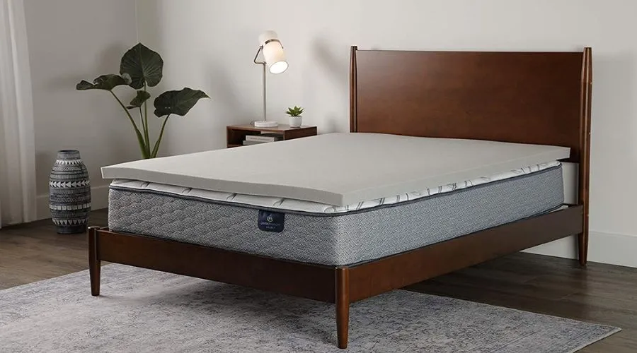 Graphite memory foam mattress topper