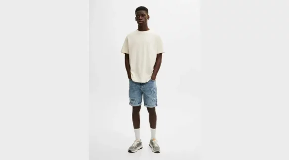 Ripped Jeans Shorts