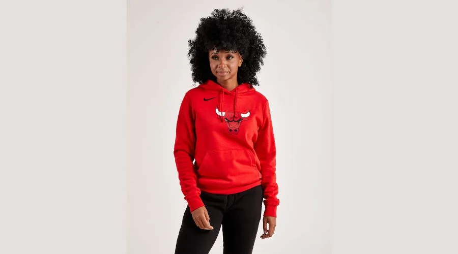 Womens Nike Chicago Bulls Club Fleece Pullover Hoodie