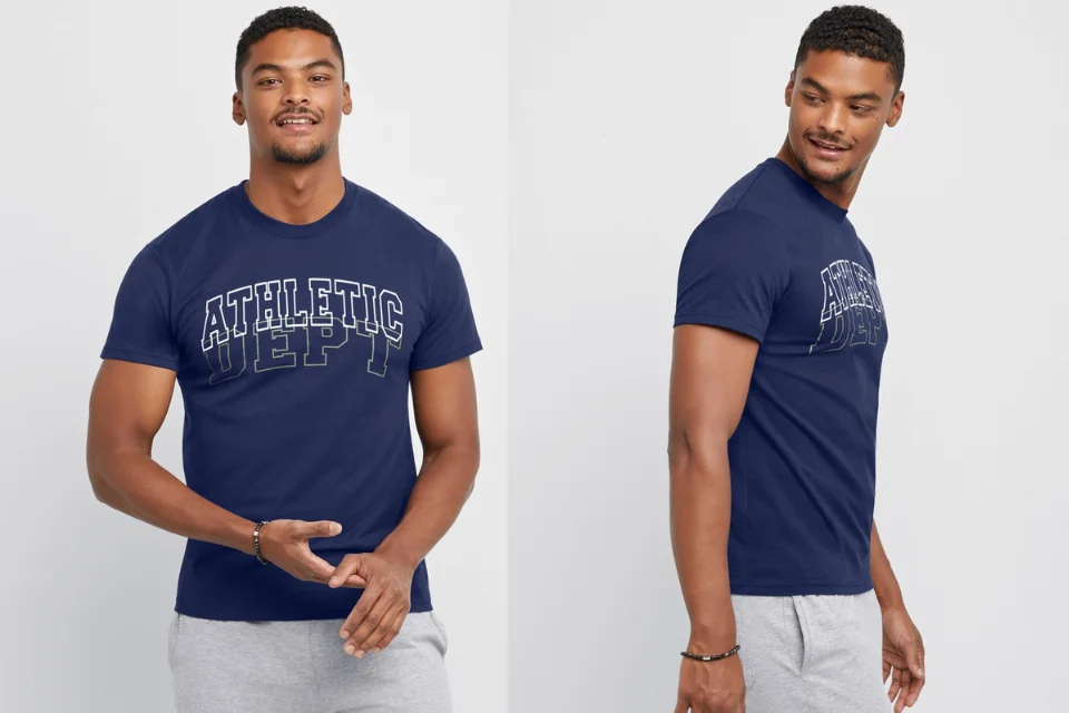 Men's Cotton Graphic T-Shirt, Athletic Department