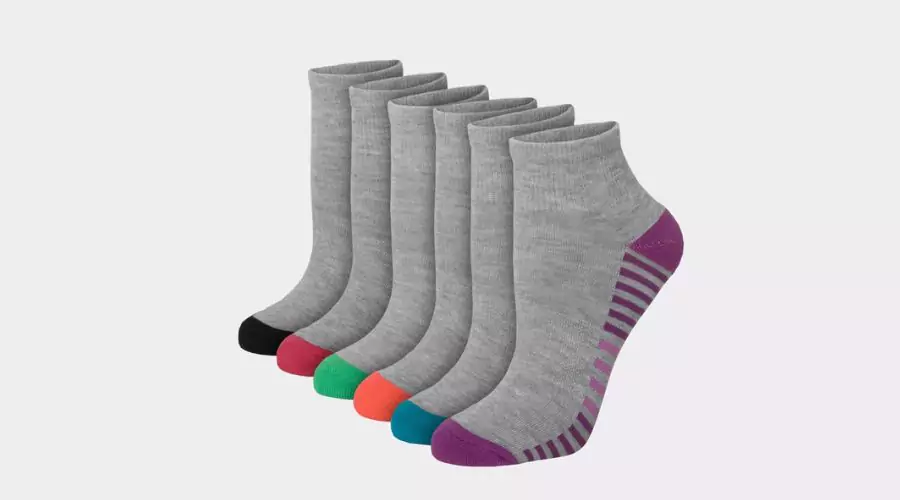 Hanes Comfort Fit Women's Ankle Socks, 6-Pairs