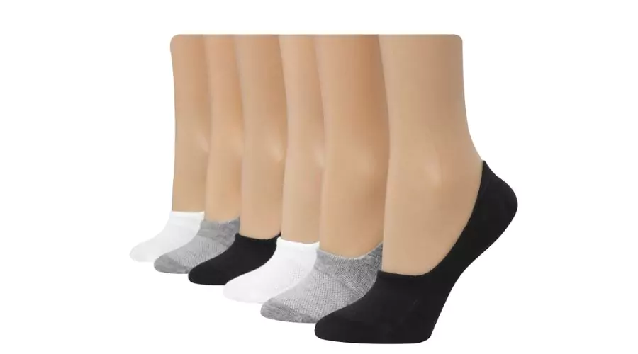 Hanes Comfort Fit Women's Mid Sport Invisible Liner Socks