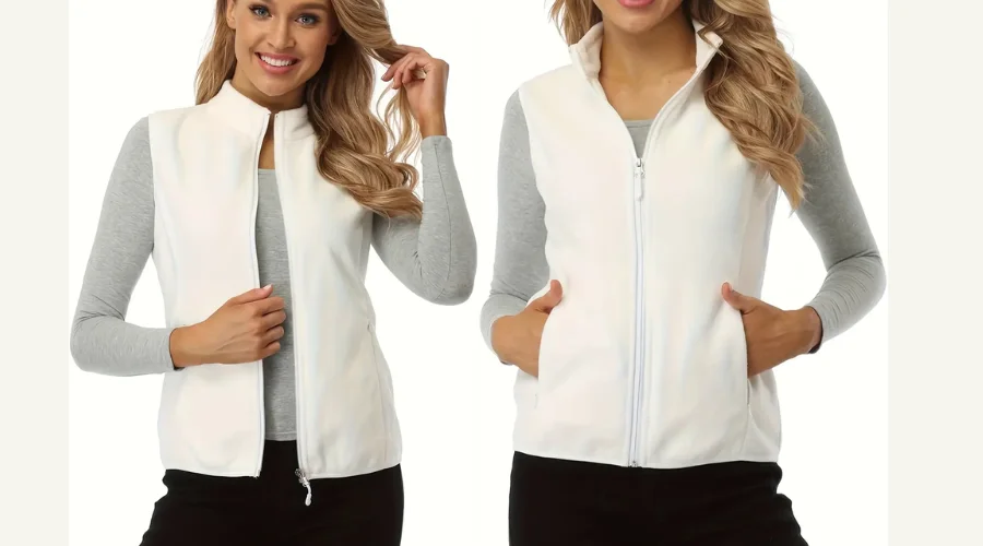 Women's Fleece Vest Jacket Sleeveless