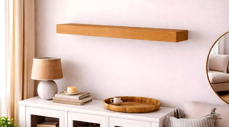 Custom floating shelves for small spaces