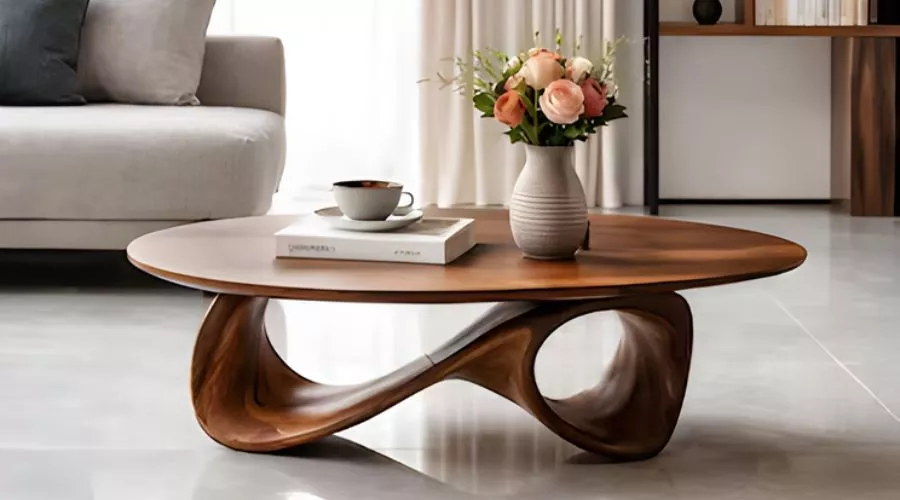 Custom wood coffee table