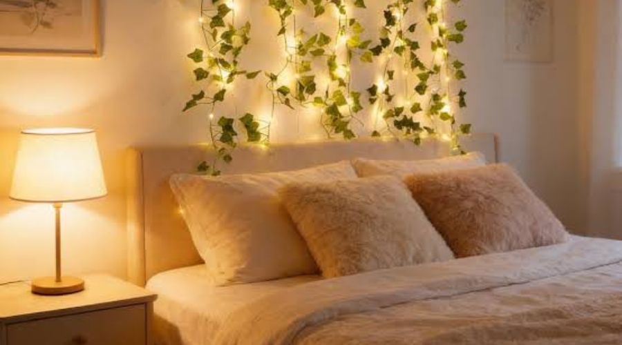 Cozy bedroom lighting