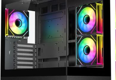 4 DIYPC ARGB-N5-BK Black USB3.0Type-C ATX Mid Tower Gaming Case
