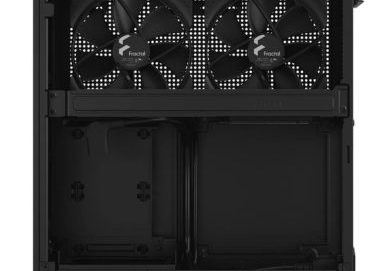 6 Fractal Design Ridge Black Mini-ITX Slim Small Form Factor Console PC Case