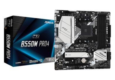ASRock B550M PRO4 AM4 AMD B550 Micro ATX AMD Motherboard
