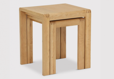 Ercol Bosco Nest of 2 Square Oak Tables
