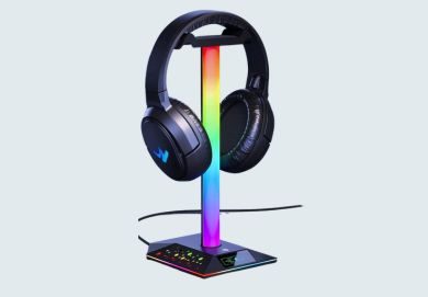 Gaming Headphone Stand PC Accessories – RGB Headset Stand with 2 USB Charger (1)