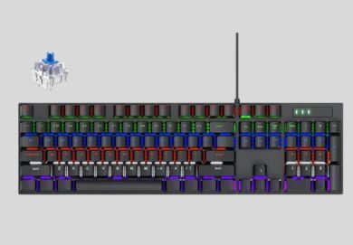 Mechanical Keyboard 104-Key RGB Blue Switch Gaming Keyboard (1)