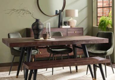 Modi 140cm–180cm Reclaimed Wood Extending Table