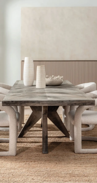 Oberon Solid Oak 240cm Dining Table