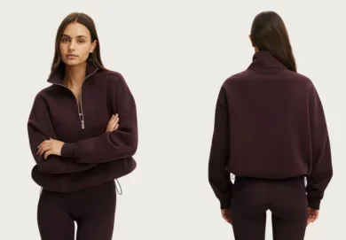 Plush Half Zip Sweatshirt