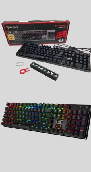 Redragon K556 RGB LED Backlit Wired Mechanical Gaming Keyboard (2)