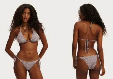 String Triangle Bikini Top