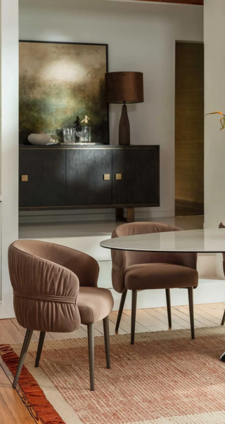 Ziggy Taupe Fabric Dining Chair (1)