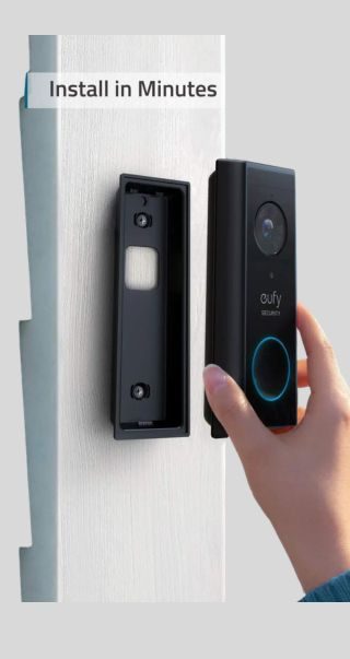 eufy Security Wireless Video Doorbell Battery-Powered with 2K HD